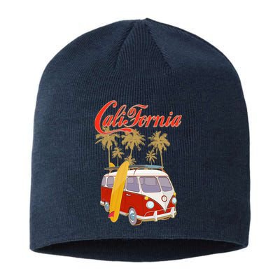 Vintage Retro California Surf Van Sustainable Beanie