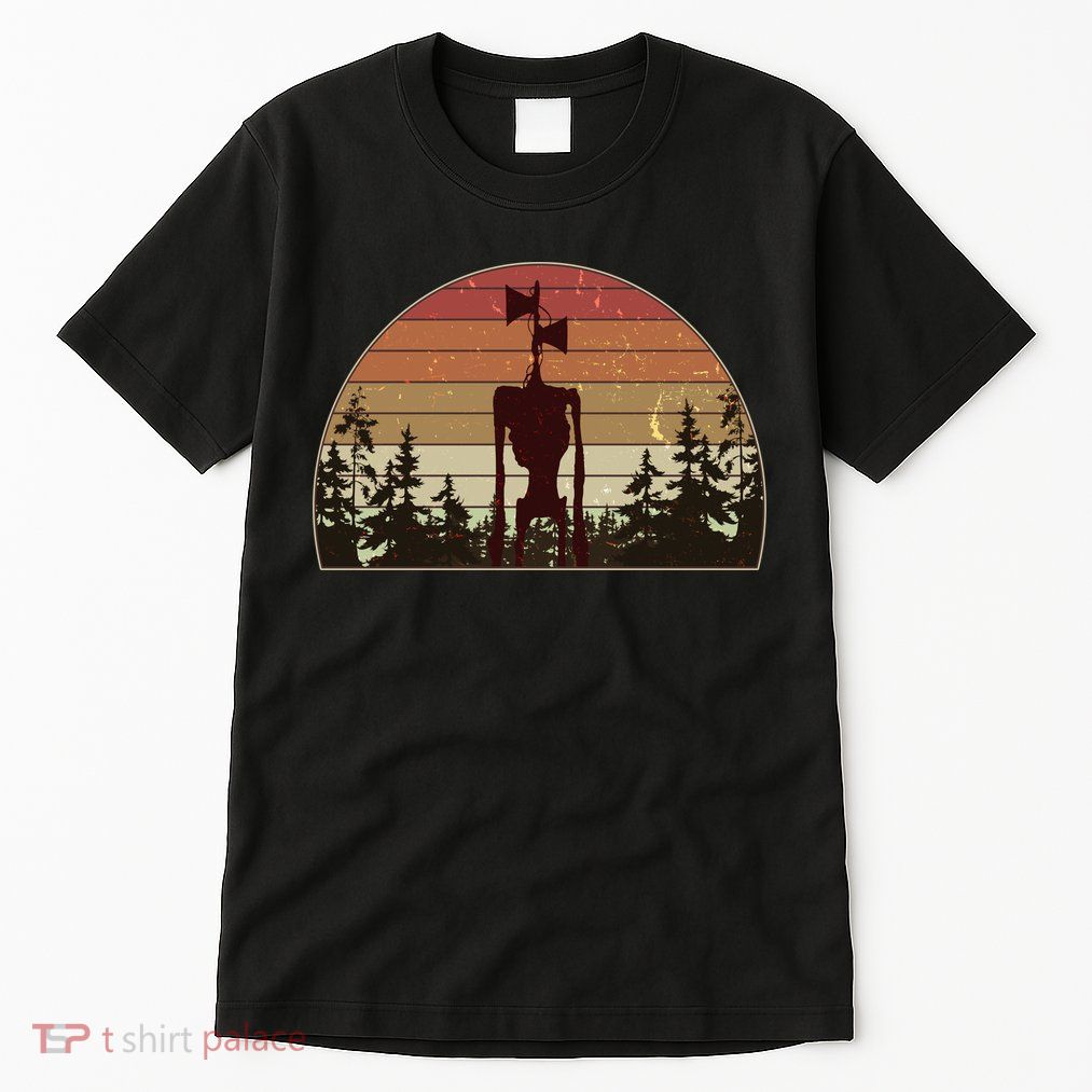 Vintage Retro Creepy Siren Head Tall T-Shirt