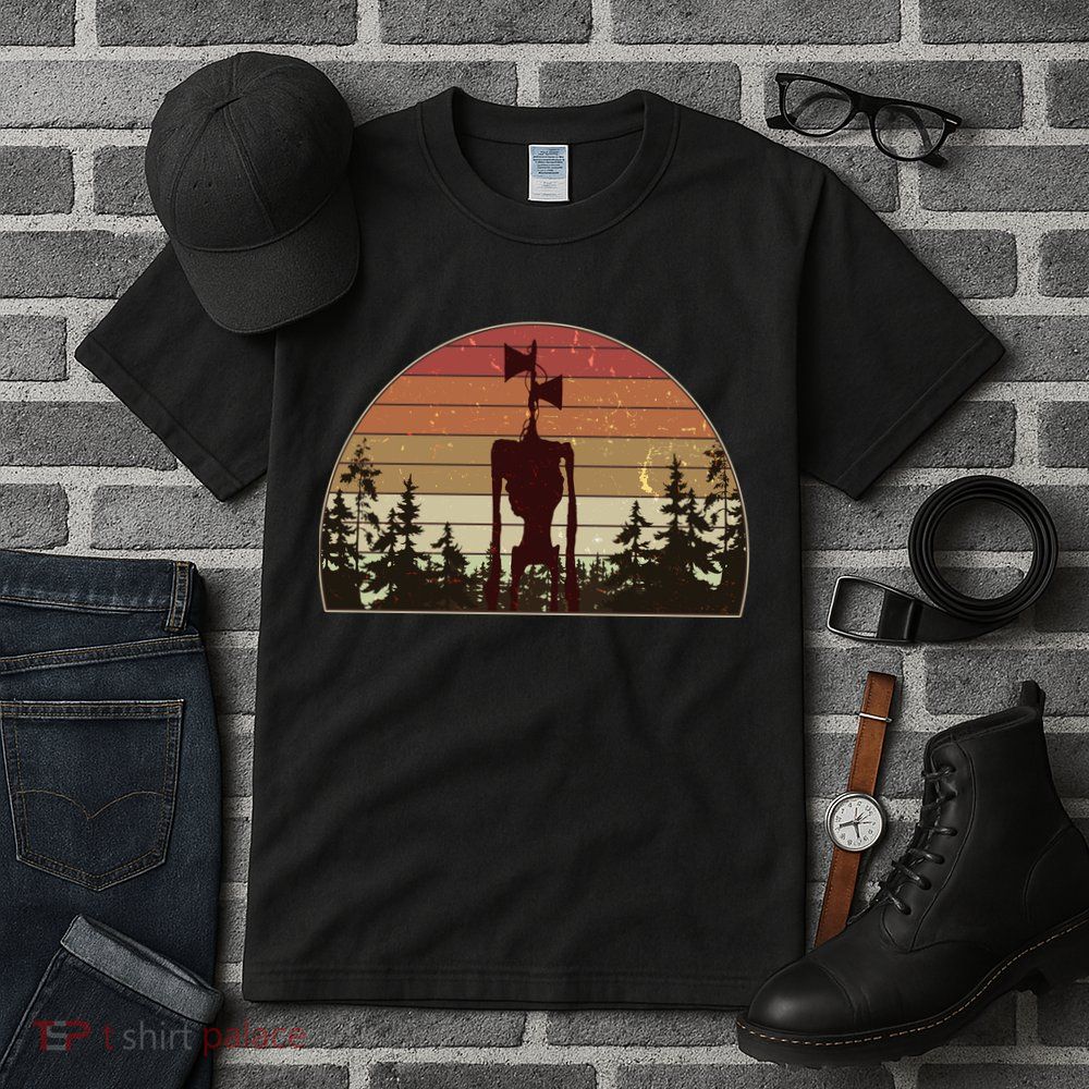 Vintage Retro Creepy Siren Head Tall T-Shirt