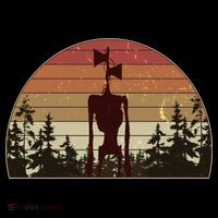 Vintage Retro Creepy Siren Head Tall T-Shirt