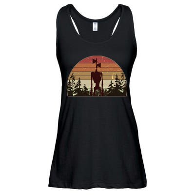 Vintage Retro Creepy Siren Head Ladies Essential Flowy Tank