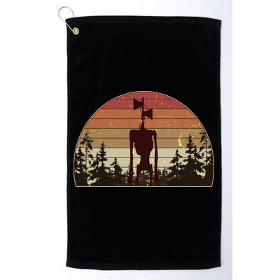 Vintage Retro Creepy Siren Head Golf Towel