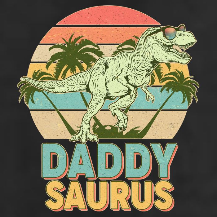 Vintage Retro Daddy Saurus T-Rex Dinosaur Beanie