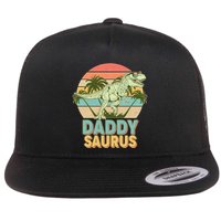 Vintage Retro Daddy Saurus T-Rex Dinosaur Flatbill Hat