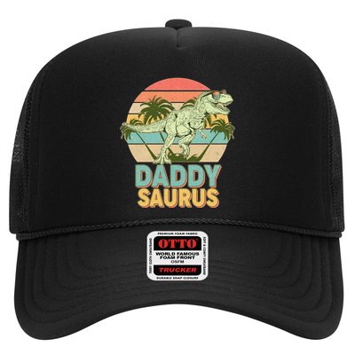 Vintage Retro Daddy Saurus T-Rex Dinosaur Trucker Hat
