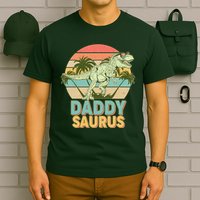 Vintage Retro Daddy Saurus T-Rex Dinosaur T-Shirt