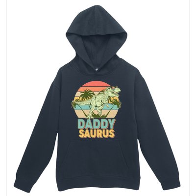 Vintage Retro Daddy Saurus T-Rex Dinosaur Urban Pullover Hoodie