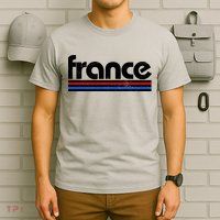 Vintage Retro France Logo T-Shirt