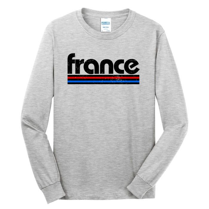 Vintage Retro France Logo Tall Long Sleeve T-Shirt