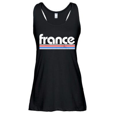 Vintage Retro France Logo Ladies Essential Flowy Tank