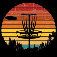Vintage retro Frisbee Golf Poster
