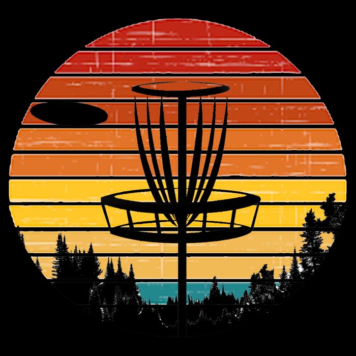 Vintage retro Frisbee Golf Poster