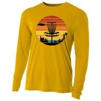 Vintage retro Frisbee Golf Cooling Performance Long Sleeve Crew