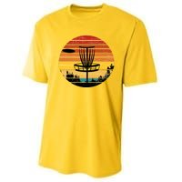 Vintage retro Frisbee Golf Performance Sprint T-Shirt