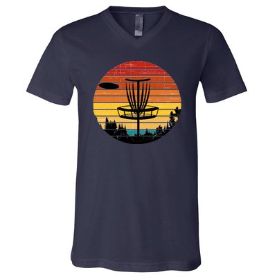 Vintage retro Frisbee Golf V-Neck T-Shirt