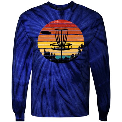 Vintage retro Frisbee Golf Tie-Dye Long Sleeve Shirt