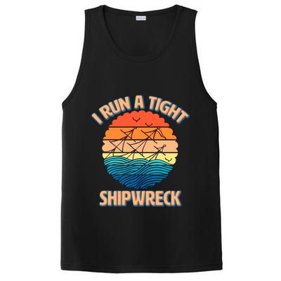 Vintage Retro I Run A Tight Shipwreck PosiCharge Competitor Tank