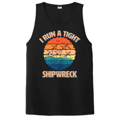 Vintage Retro I Run A Tight Shipwreck PosiCharge Competitor Tank