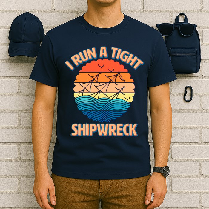 Vintage Retro I Run A Tight Shipwreck T-Shirt