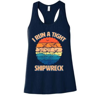 Vintage Retro I Run A Tight Shipwreck Womens Tank Top