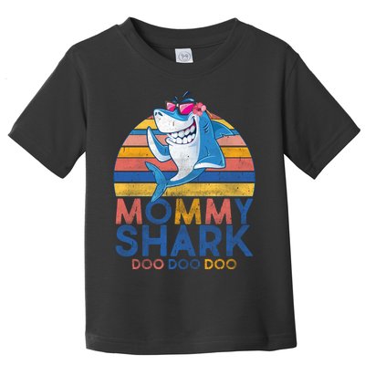 Vintage Retro Mommy Shark Doo Toddler T-Shirt