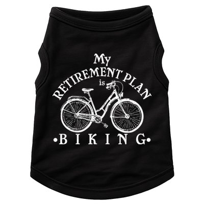 Vintage Retro My Retirement Plan Biking  Doggie Tank