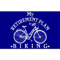 Vintage Retro My Retirement Plan Biking  Bumper Sticker