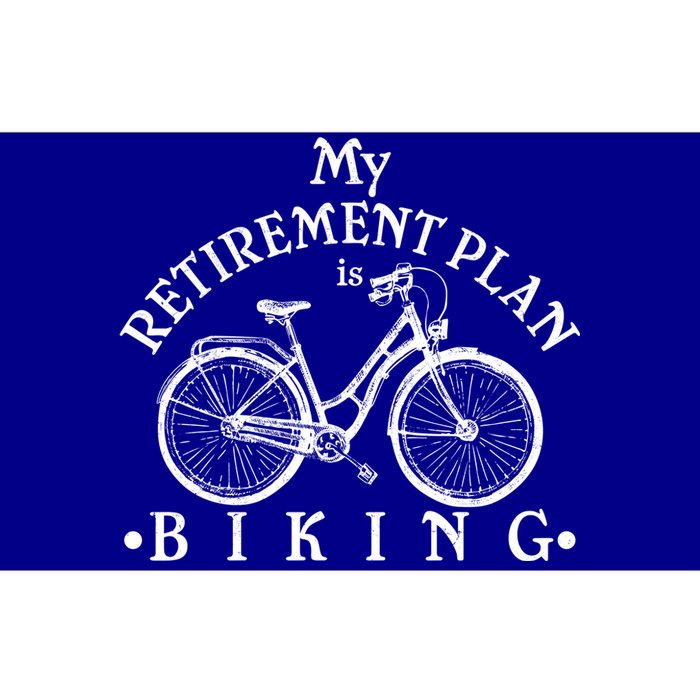 Vintage Retro My Retirement Plan Biking  Bumper Sticker