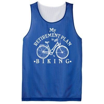 Vintage Retro My Retirement Plan Biking  Mesh Reversible Basketball Jersey Tank