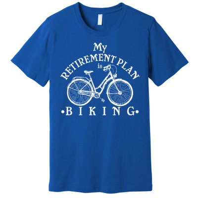 Vintage Retro My Retirement Plan Biking  Premium T-Shirt