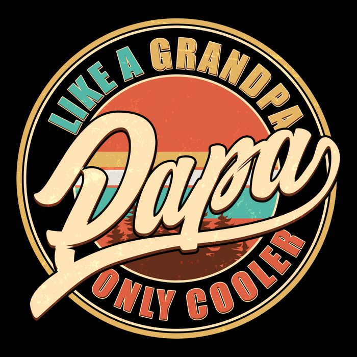 Vintage Retro Papa Like A Grandpa Only Cooler Mug