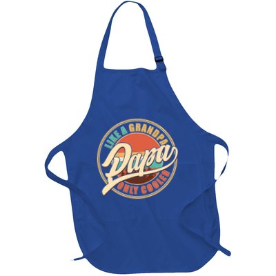Vintage Retro Papa Like A Grandpa Only Cooler Apron