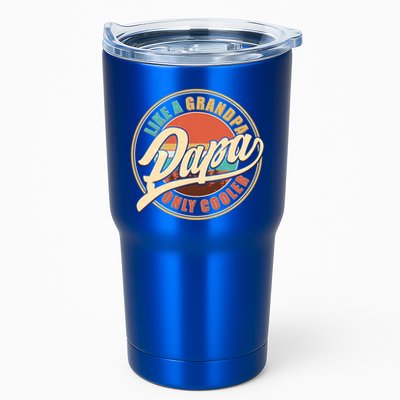 Vintage Retro Papa Like A Grandpa Only Cooler Tumbler
