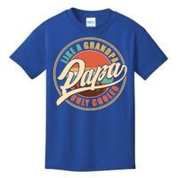 Vintage Retro Papa Like A Grandpa Only Cooler Kids T-Shirt