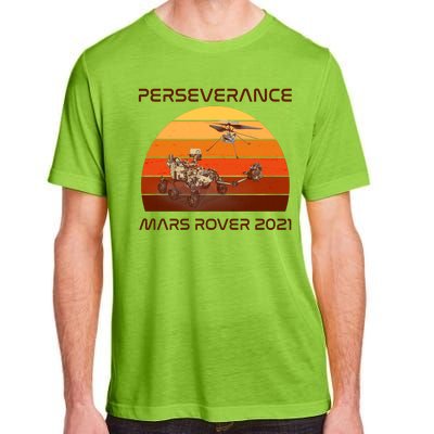 Vintage Retro Perseverance Mars Rover 2021 Adult ChromaSoft Performance T-Shirt