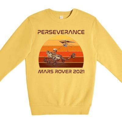 Vintage Retro Perseverance Mars Rover 2021 Premium Crewneck Sweatshirt