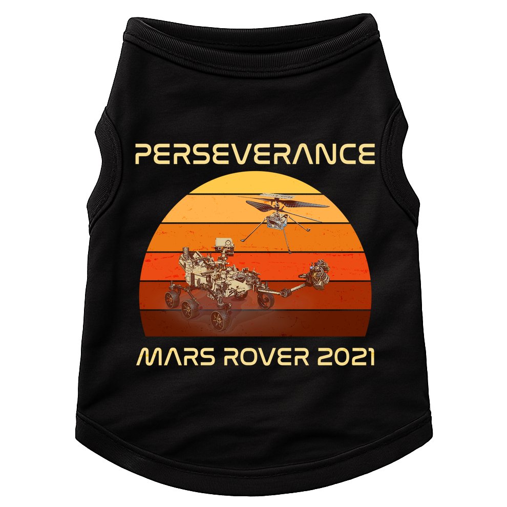 Vintage Retro Perseverance Mars Rover 2021 Doggie Tank