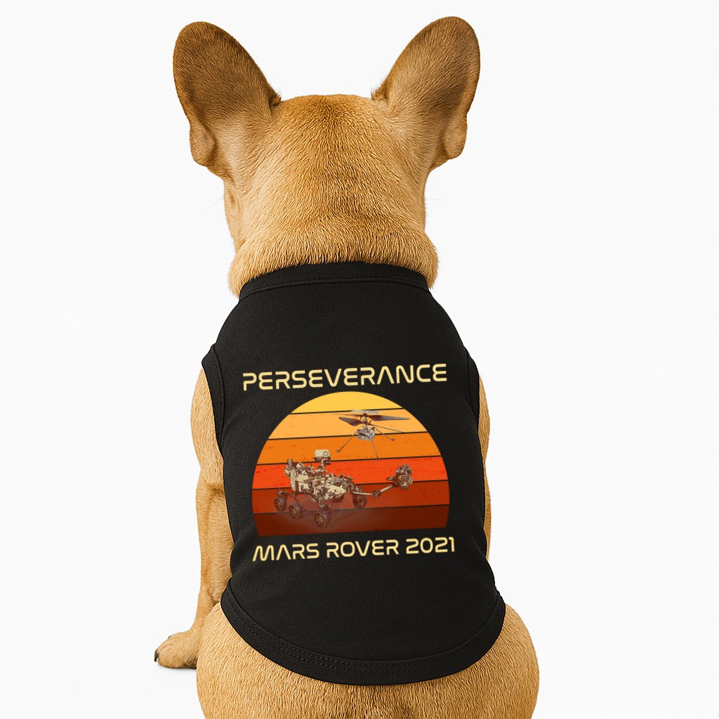 Vintage Retro Perseverance Mars Rover 2021 Doggie Tank