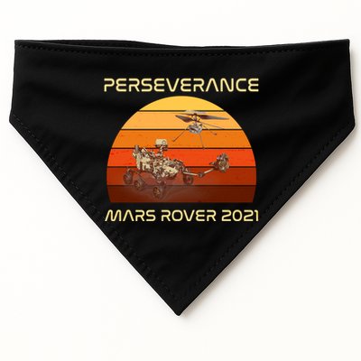 Vintage Retro Perseverance Mars Rover 2021 USA-Made Doggie Bandana
