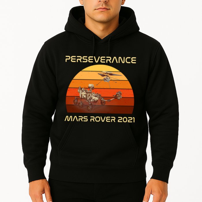 Vintage Retro Perseverance Mars Rover 2021 Hoodie