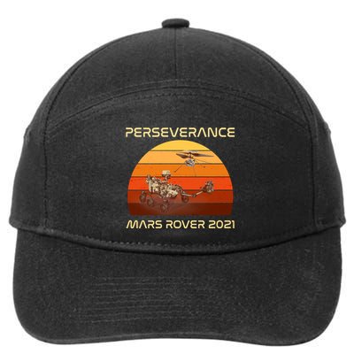 Vintage Retro Perseverance Mars Rover 2021 7-Panel Snapback Hat