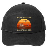 Vintage Retro Perseverance Mars Rover 2021 7-Panel Snapback Hat
