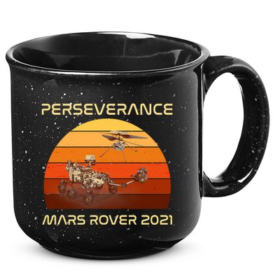 Vintage Retro Perseverance Mars Rover 2021 15oz Campfire Ceramic Mug