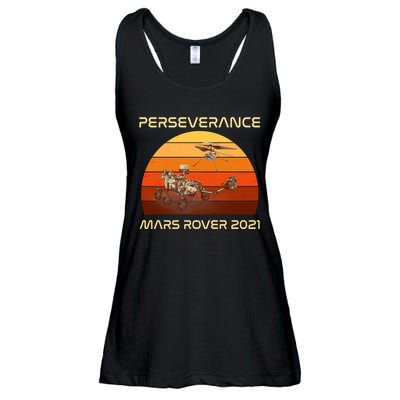 Vintage Retro Perseverance Mars Rover 2021 Ladies Essential Flowy Tank
