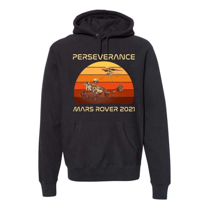 Vintage Retro Perseverance Mars Rover 2021 Premium Hoodie