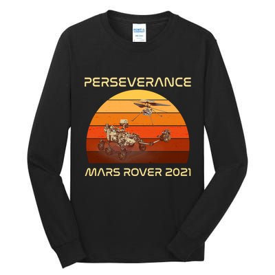 Vintage Retro Perseverance Mars Rover 2021 Tall Long Sleeve T-Shirt
