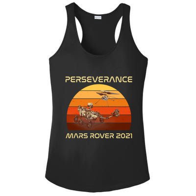 Vintage Retro Perseverance Mars Rover 2021 Ladies PosiCharge Competitor Racerback Tank