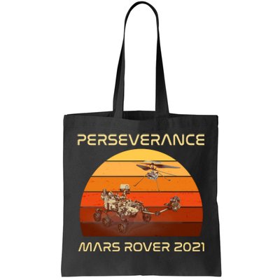 Vintage Retro Perseverance Mars Rover 2021 Tote Bag