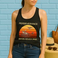 Vintage Retro Perseverance Mars Rover 2021 Womens Tank Top