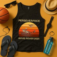Vintage Retro Perseverance Mars Rover 2021 Tank Top